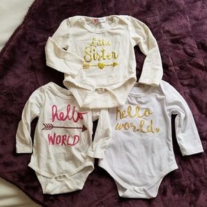 Baby girl onesies